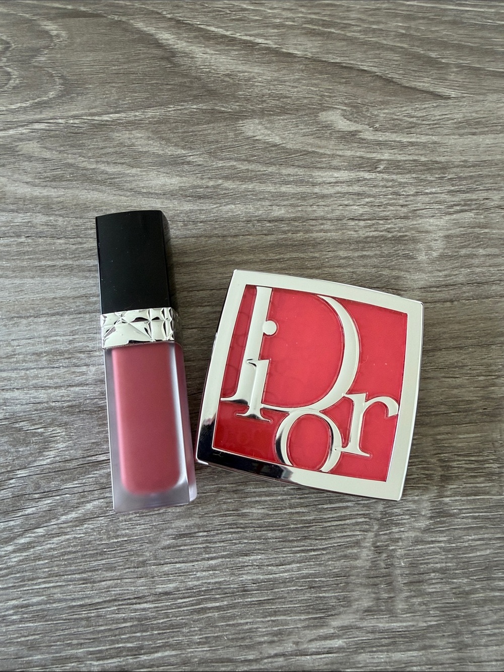 Dior Liquid Lipstick 558 & Compact Blush Rosy Glow Cherry